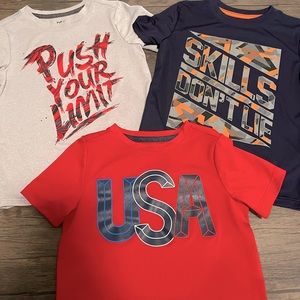 3 athletic boys shirts